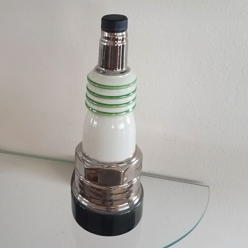 Vintage AC Delco Spark Plug Jim Beam Bottle Decanter Figural Etsy