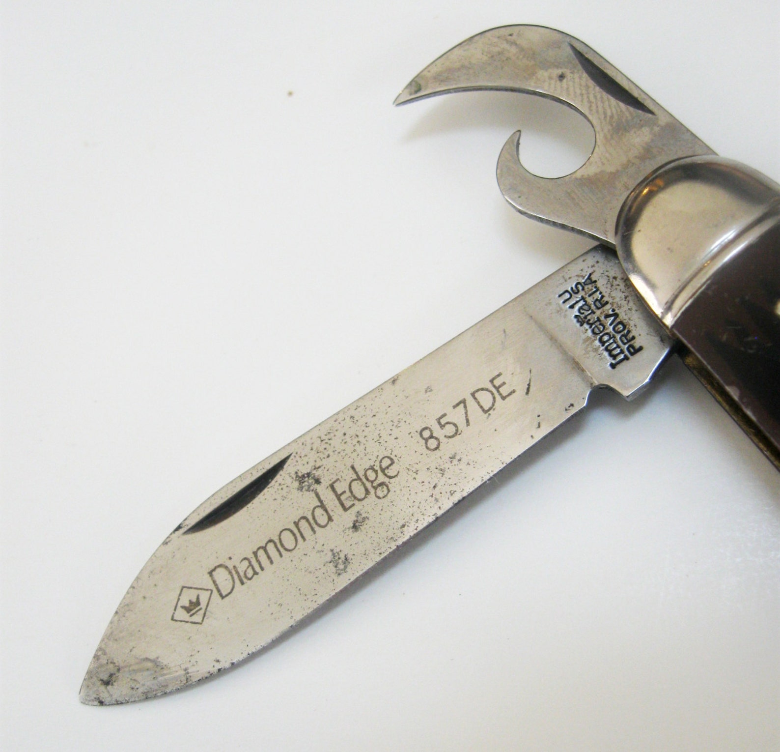 Vintage Pocket Knife Diamond Edge DE Folding Utility Imperial Etsy