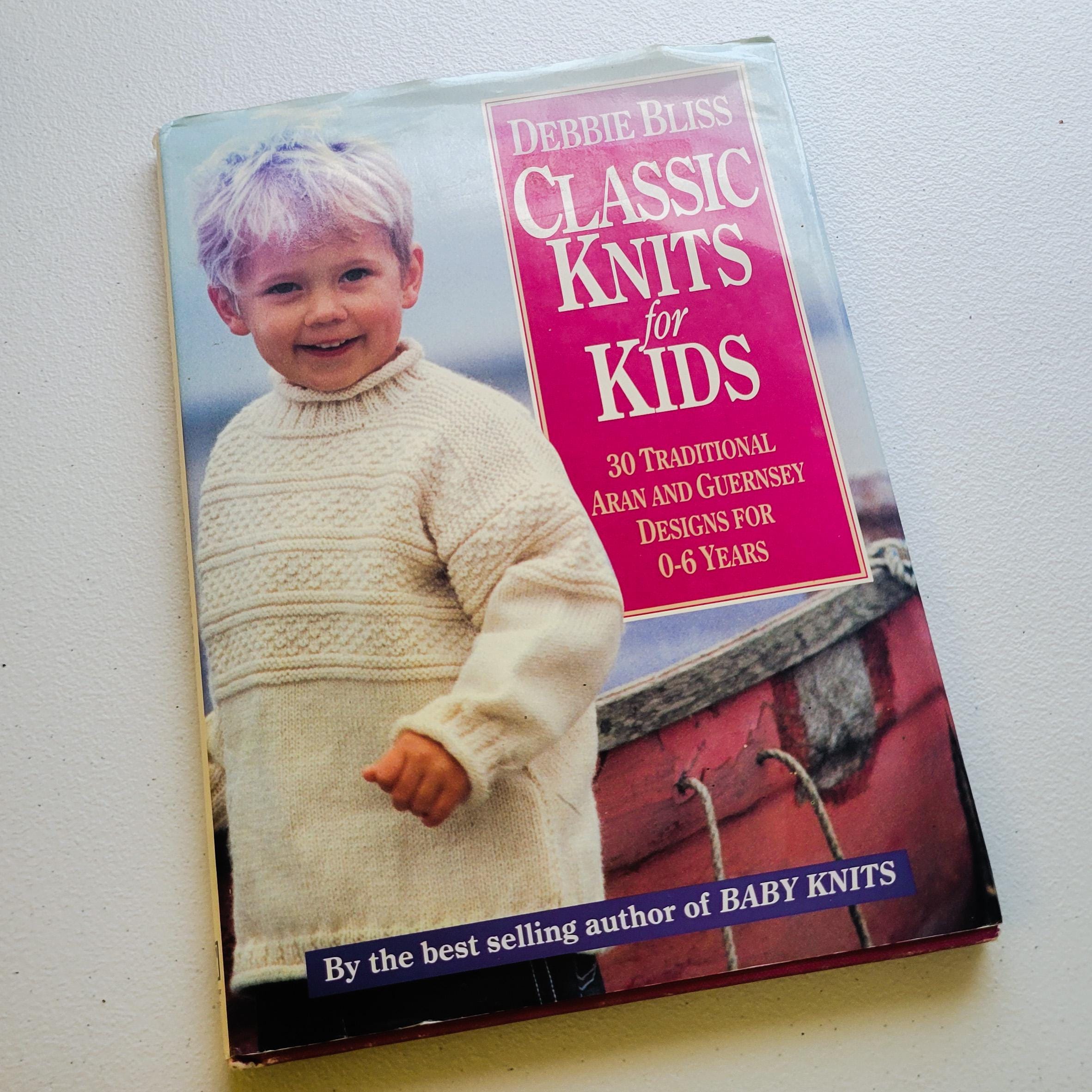 Knitting Book Classic Knits for Kids Debbie Bliss Hardcover Dust