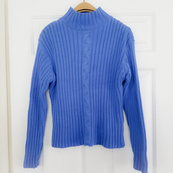 Vintage Pierre Cardin Ribbed Cable Sweater Cotton Dus… - Gem