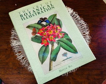 Vintage Glorious Art of Botanical Illustrations Book Beautifully Illustrated Oversized Hardcover Gardener Gift Martyn Rix