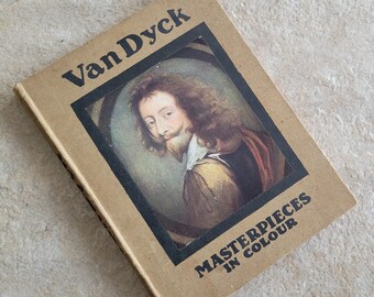 Van Dyck Masterpieces in Color Vintage Art Book Hardcover 1900s