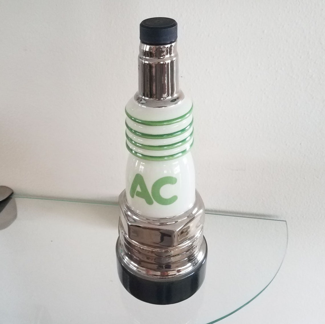 Vintage AC Delco Spark Plug Jim Beam Bottle Decanter Figural Etsy
