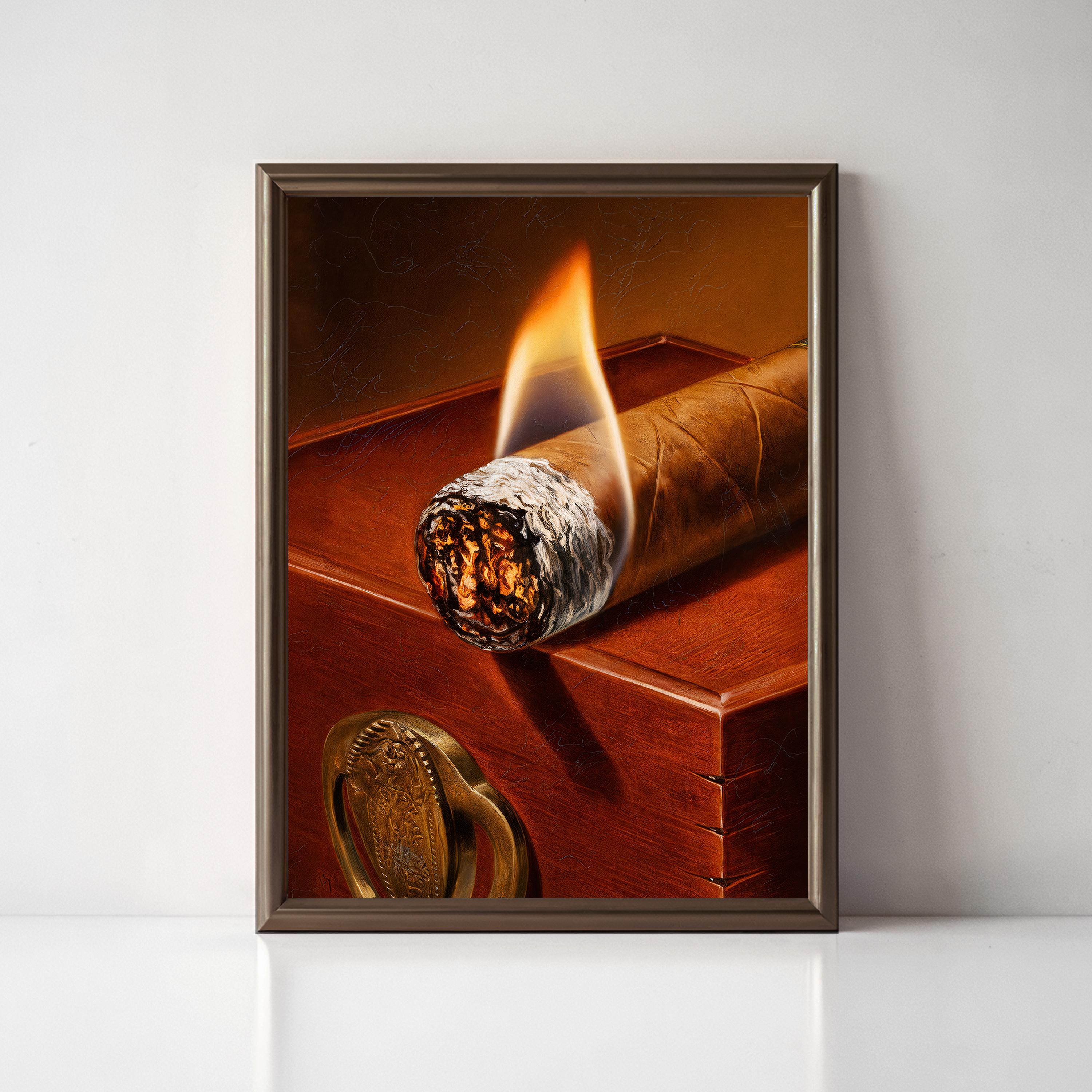 Cigar smoker poster - Etsy België, image size:3000x3000