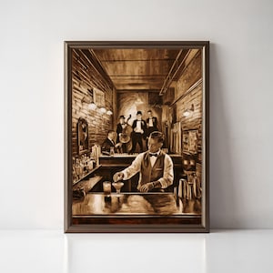 Vintage Bar Print, Retro Jazz Club Poster, Bar Warenkorb Dekor, Prohibition Ära Kunst, Trendy Poster, Klassisches Cocktail Poster, Mann Höhle Dekor