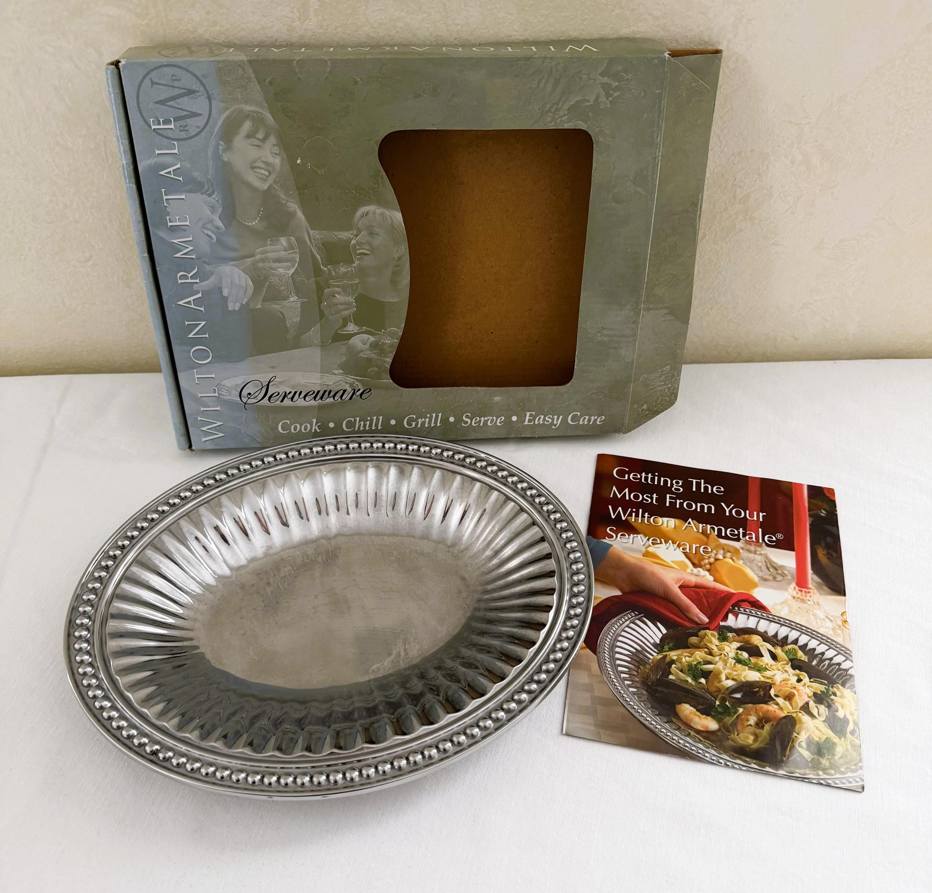 WILTON Pewterピューター 花リム サービングボウル USA製 Wilton Pewter Bowl - Etsy