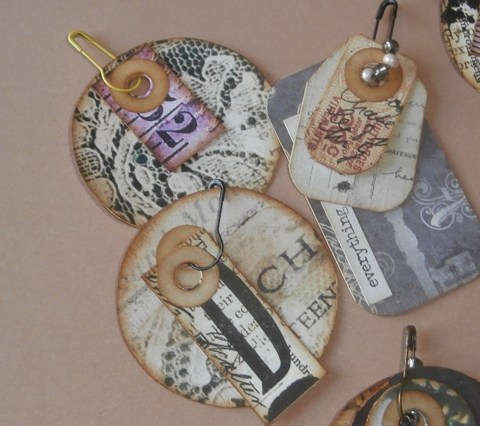 Dangle Tags, Junk Journals, Journal Tags, Dangles, Junk Journal