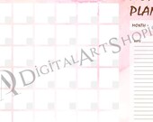 Digital Monthly Planner, iPad Monthly planner, Minimalist Planner, Digital Planner, iPad Planner, GoodNotes Planner, Notability Planner