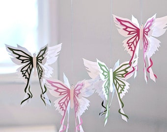 Butterfly SVG, Butterfly Party Decoration, HANGING BUTTERFLY No. 2