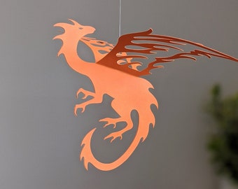 Dragon SVG: Hanging Mobile Decor, Party Decoration, DIY Paper Craft, Azar Dragon(Digital Download)