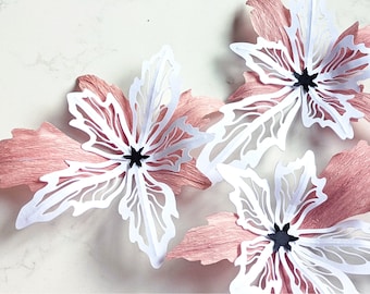 Paper Flower SVG: 3D Woodland Flower Decor, Enchanted Forest & Fairy Party Decor (Digital Download)