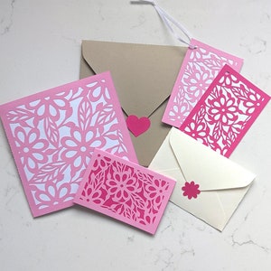 Gift Card Holder SVG - FLORAL, Valentine's Card, Mother's Day Card