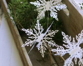 Snowflake Ornaments 70 Handmade Options And Ideas Etsy