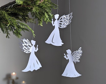 Angel SVG, Angel Ornament, Christmas Angel Decoration