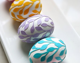 Easter Egg SVG, Easter Egg Decoration, LEAF WRAP