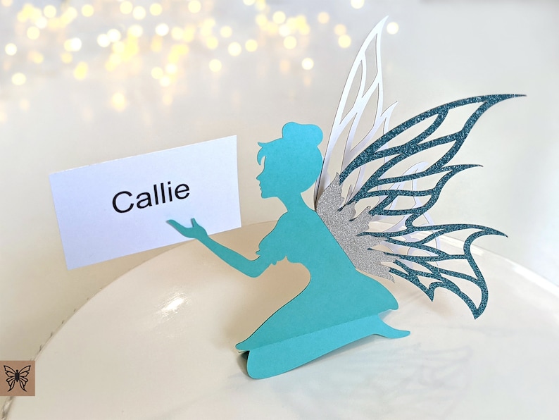 Fairy SVG, Fairy Party Decoration, Place Card Fairy image 6