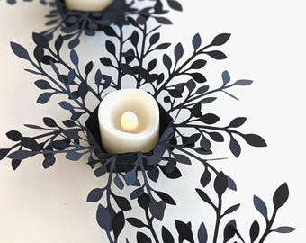 Tealight Holder SVG | Floral Treat Holder, Paper Lantern, Table Decor (Digital Download)