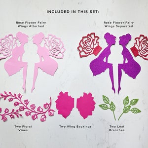 Fairy SVG, Table Top Flower Fairy ROSE, Fairy Party Decoration image 3