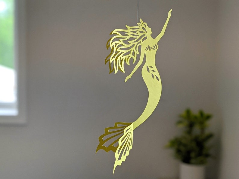 Mermaid SVG, Mermaid Birthday Decoration, KEEVA 画像 1