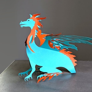 Dragon SVG, Dragon Party Decoration, DIY Dragon Craft, ENDRA