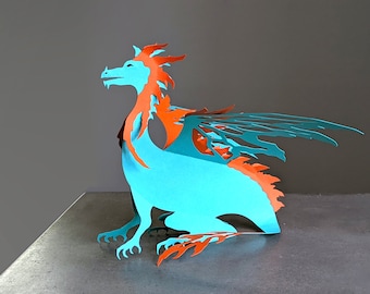 Dragon SVG, Dragon Party Decoration, DIY Dragon Craft, ENDRA