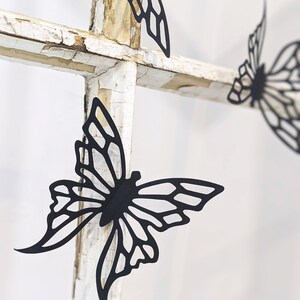 Black butterfly stickers