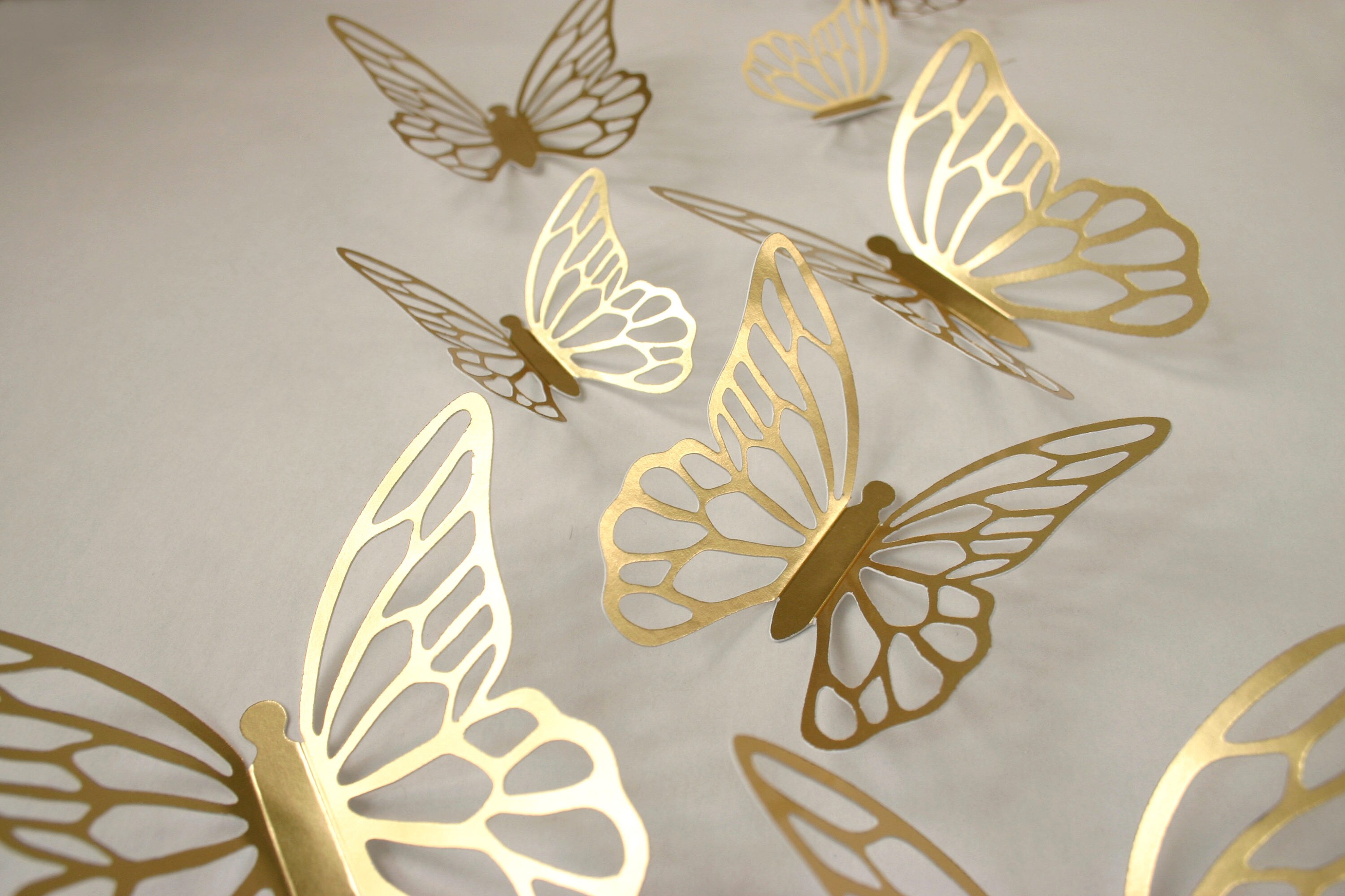 Gold Butterfly Stickers 10 Style 1 Etsy