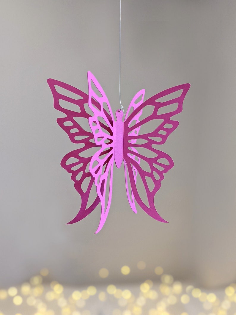 3D Hanging Butterfly SVg