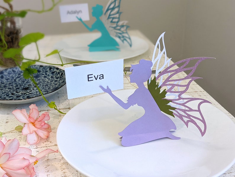 Fairy SVG, Fairy Party Decoration, Place Card Fairy image 2