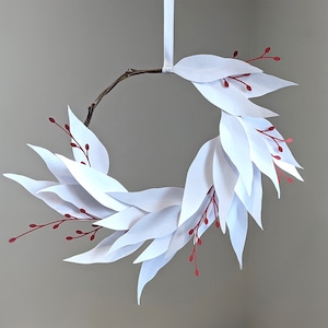 Leaves SVG, Willow Leaves Set, Wreath Making image 1