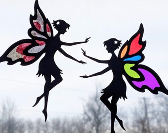 Fairy SVG, Stained Glass Fairy for Party Favors, Fairy Party Decoration