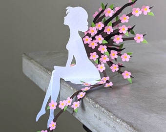 Fairy SVG: Blossom Fairy Garden Decor & Magical Room Decor (Digital Download)
