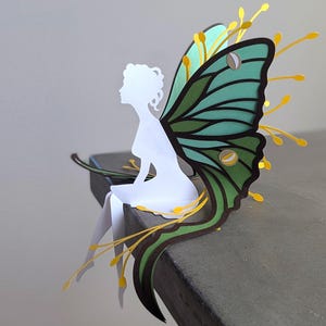 Fata SVG, Decorazione Fata Farfalla Falena, LUNA