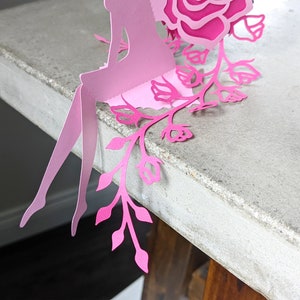 Fairy SVG, Table Top Flower Fairy ROSE, Fairy Party Decoration image 6