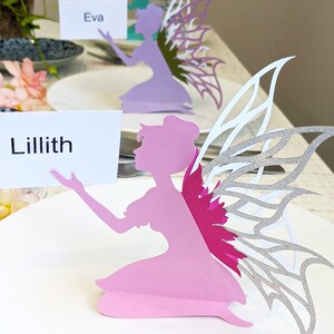 Fairy SVG, Fairy Party Decoration, Place Card Fairy image 8