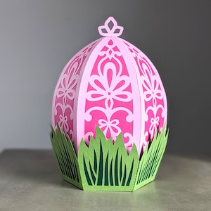 Huevo de Pascua SVG, Canasta de huevos de Pascua, Decoración de linterna de Pascua