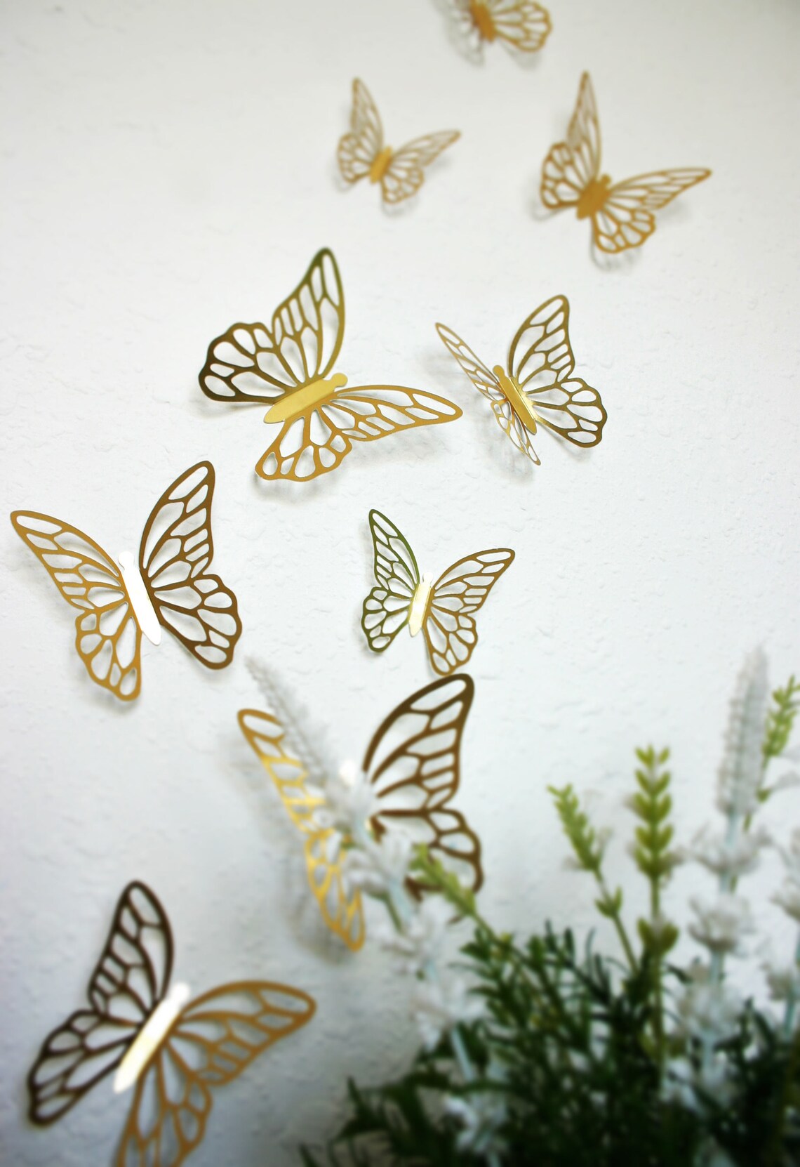 Gold Butterfly Stickers 10 Style 1 Etsy
