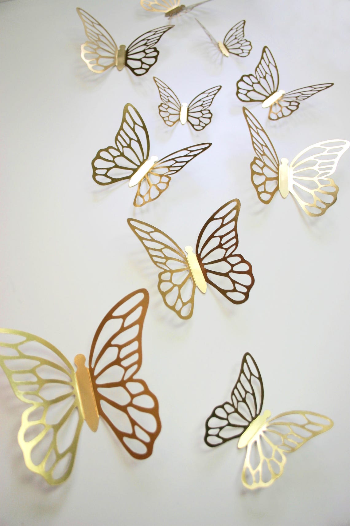 Gold Butterfly Stickers 10 Style 1 Etsy
