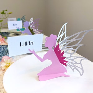 Fairy SVG, Fairy Party Decoration, Place Card Fairy image 9