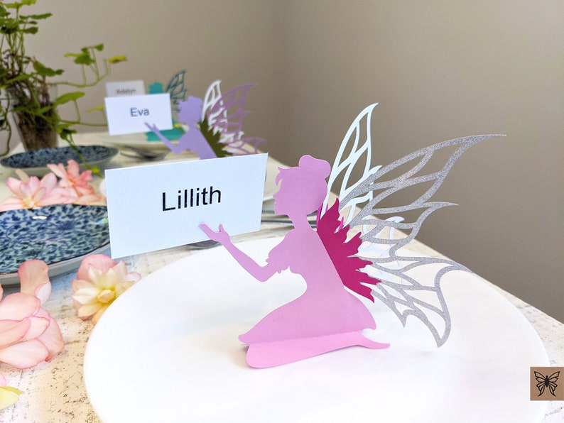 Fairy SVG, Fairy Party Decoration, Place Card Fairy image 9