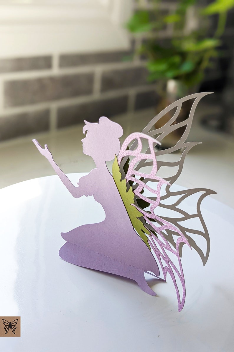 Fairy SVG, Fairy Party Decoration, Place Card Fairy image 5