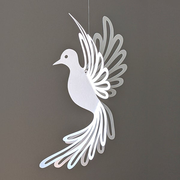 Dove SVG,  Hanging Dove Ornament, Christmas Ornament