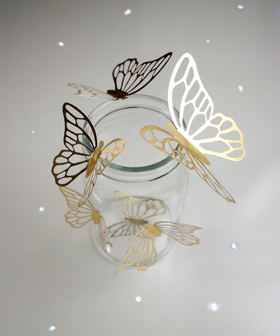 Gold Butterfly Stickers 10 Style 1 Etsy