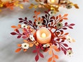 Floral SVG, Floral Tealight Holder for Fall, Winter, Spring Garden decor