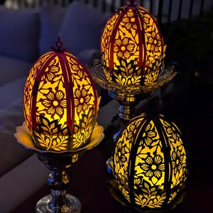 Giant Easter egg lanterns