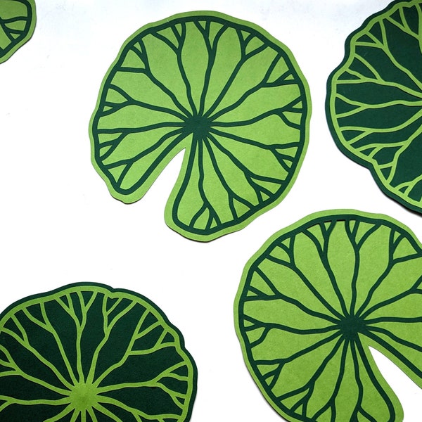 Leaf SVG, Water Lily and Lotus Leaves, Garden decor