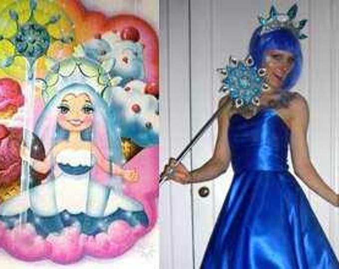 Queen Frostine Costume Crown and Wand Etsy