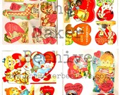 22 Printable Digital Vintage Valentines