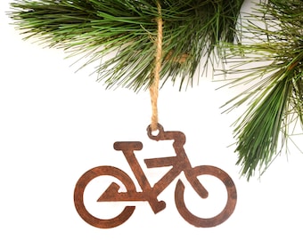 Bicycle Metal Ornament the Perfect Gift or Stocking Stuffer for a Cyclist by WATTO Distinctive Metal Wear