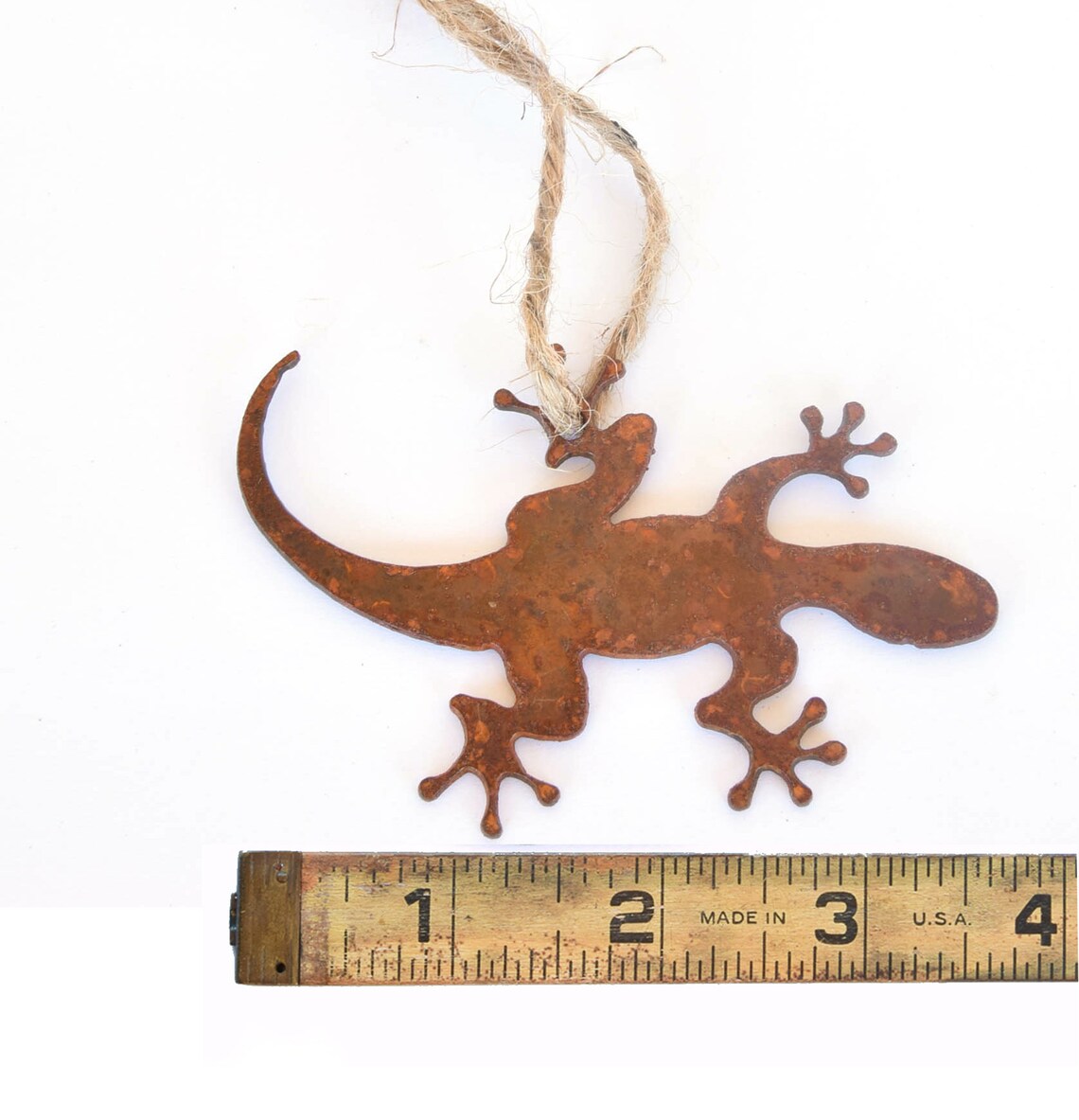 Lizard Metal Ornament Rusty Metal Southwest Christmas Etsy